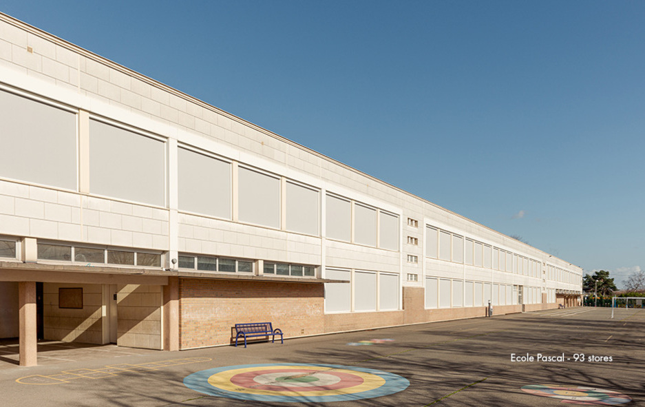 The Satiné 5500 fabric for schools in Poissy